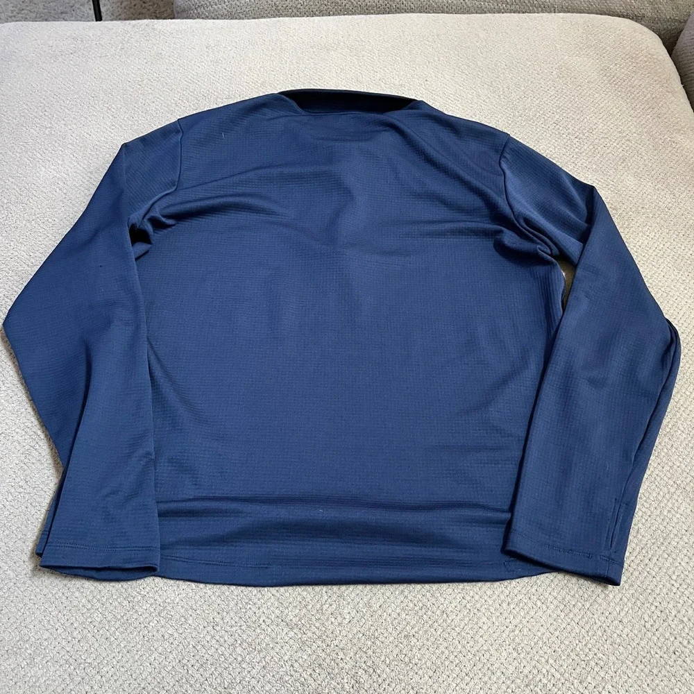 Jordan Michigan Wolverines Navy Blue Quarter Zip Pullover Nike Dri-FIT L